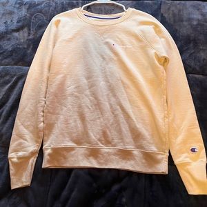 Yellow champion crewneck